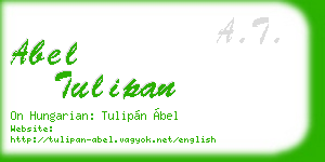 abel tulipan business card