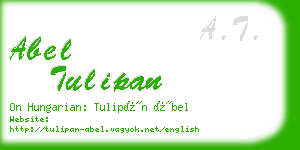 abel tulipan business card